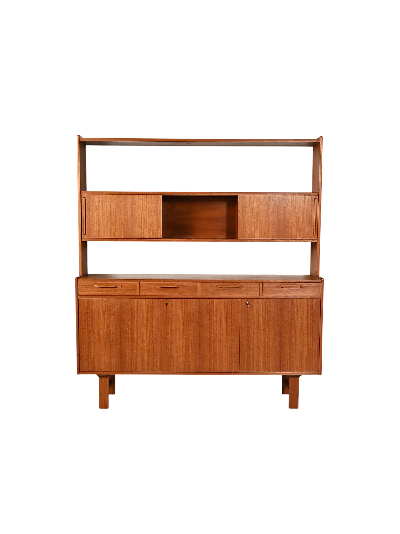 Sideboard with teak bookcase, 1960s 11