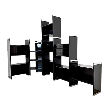 Nippon modular bookcase by H. Miyagima for La Linea, Italy, 1970s