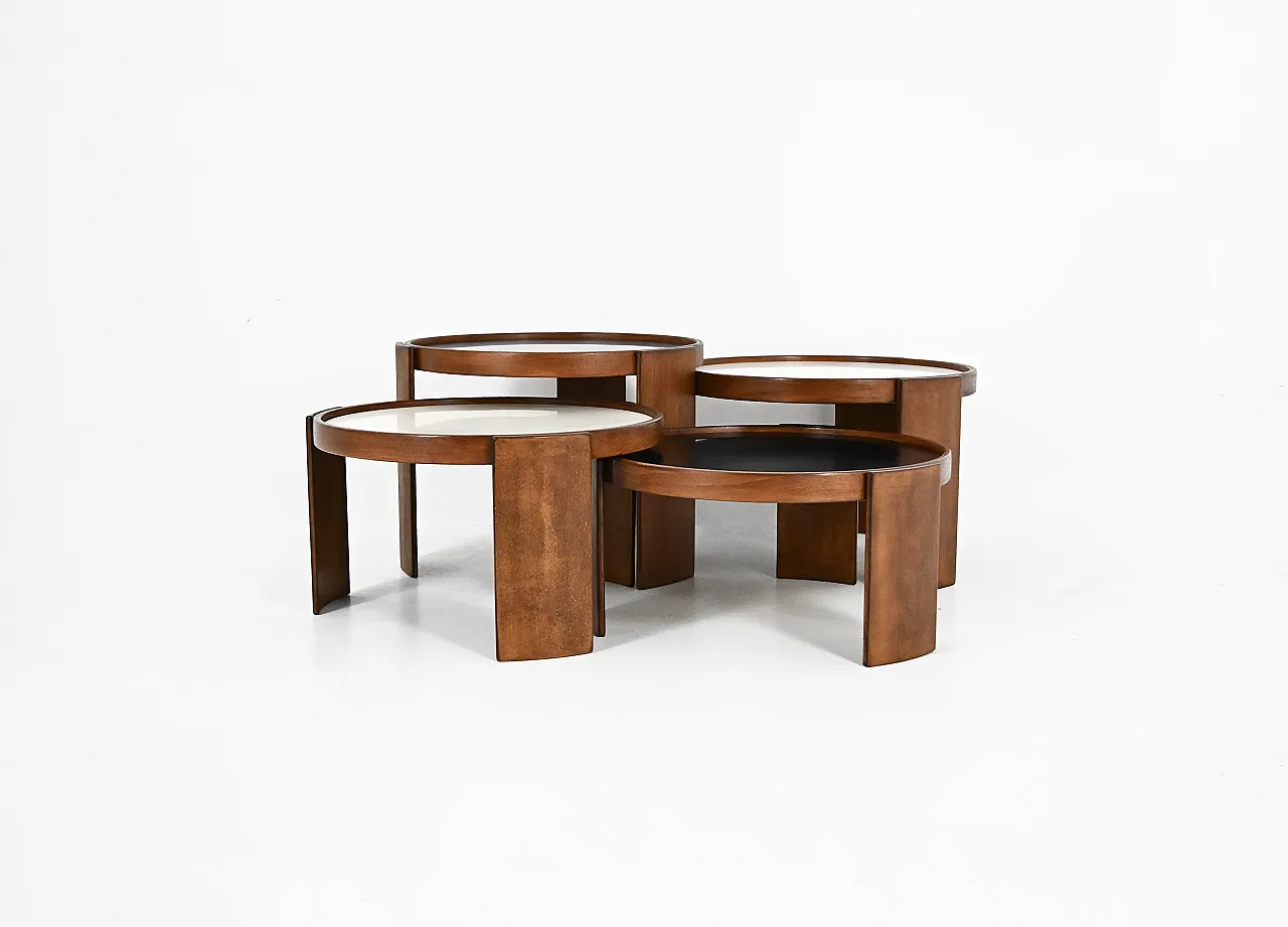 Nesting tables 780 by Gianfranco Frattini for Cassina, 1960s 1