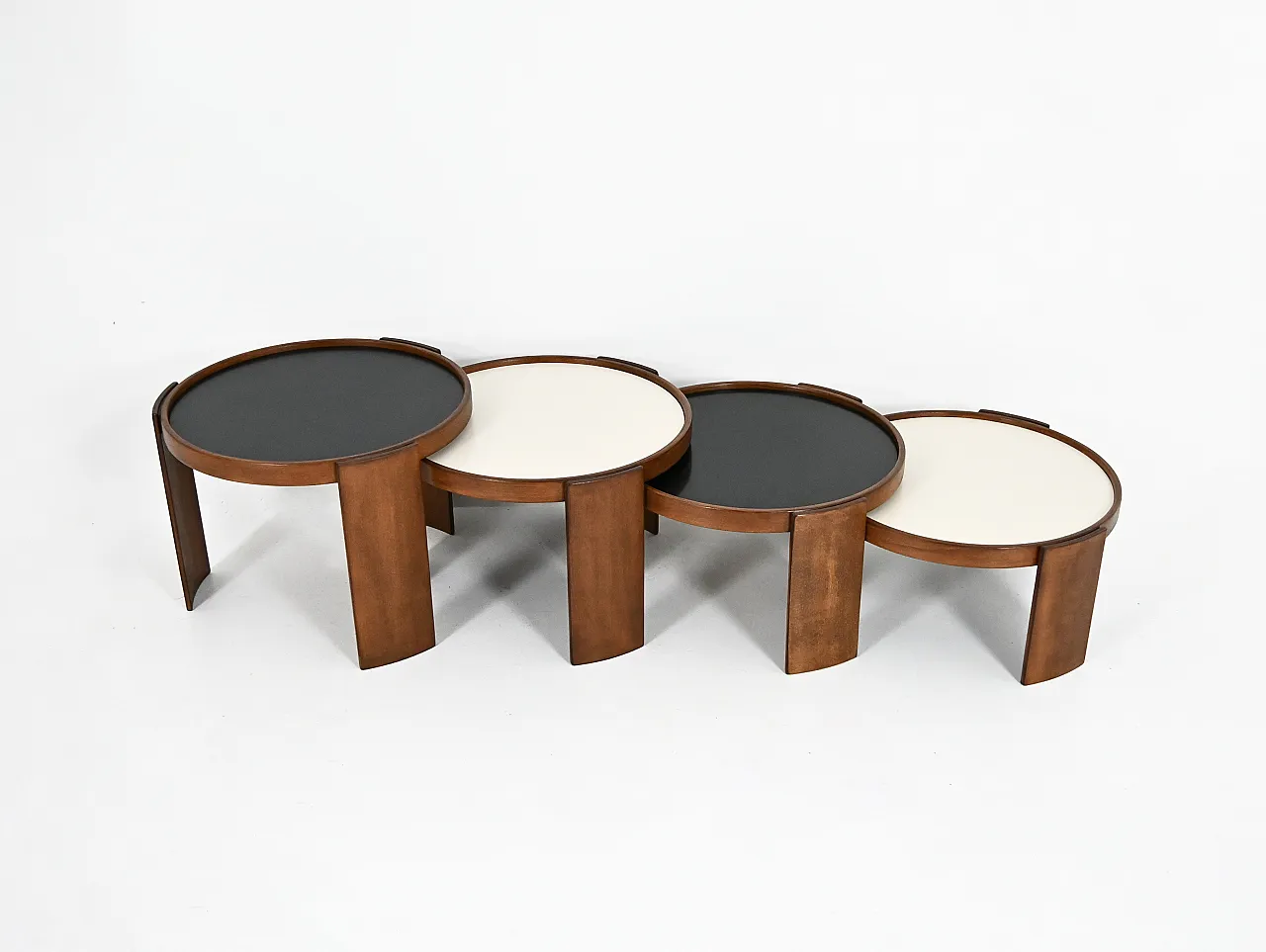 Nesting tables 780 by Gianfranco Frattini for Cassina, 1960s 6