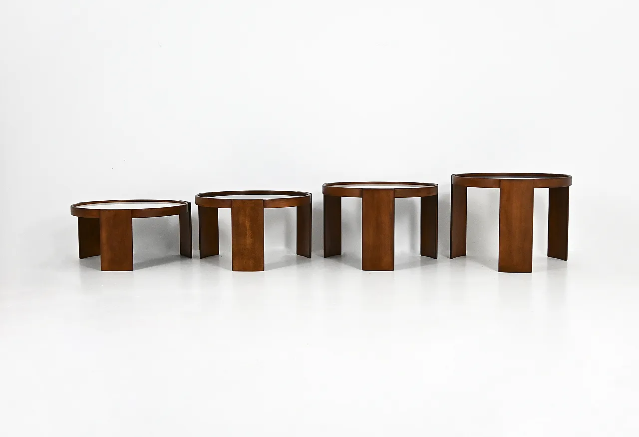 Nesting tables 780 by Gianfranco Frattini for Cassina, 1960s 7