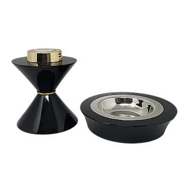 Black smoking set by Pierre Cardin, 1970s