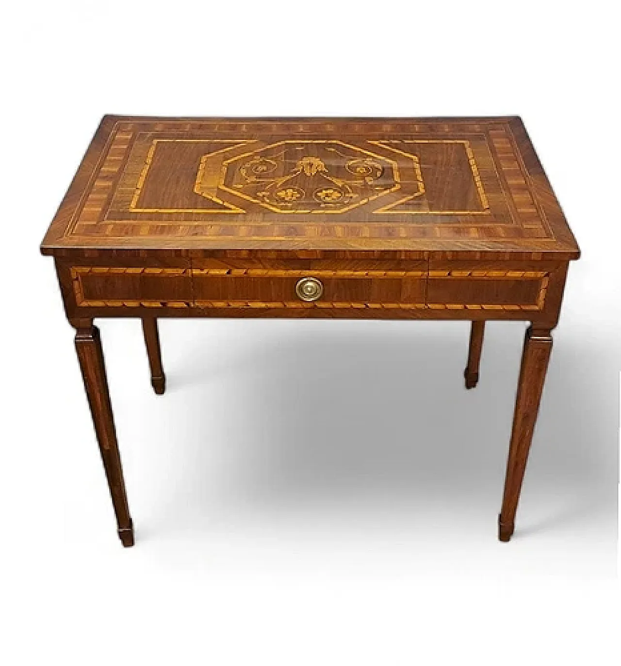Louis XVI writing desk veneered in walnut and cherry, mid-18th century 1