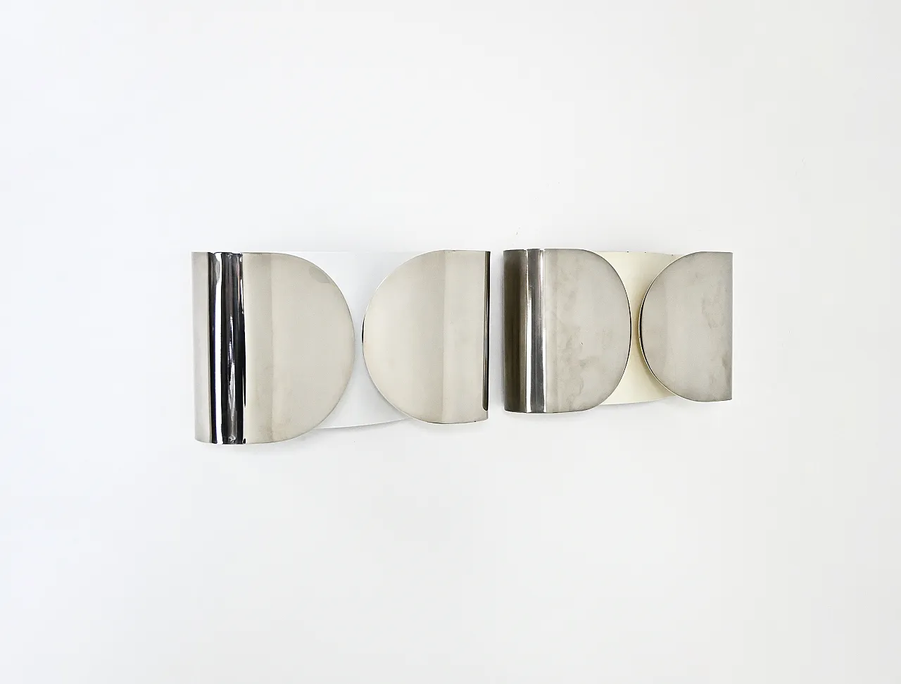 Pair of Foglio Sconces by Tobia & Afra Scarpa for Flos, 1960s 1