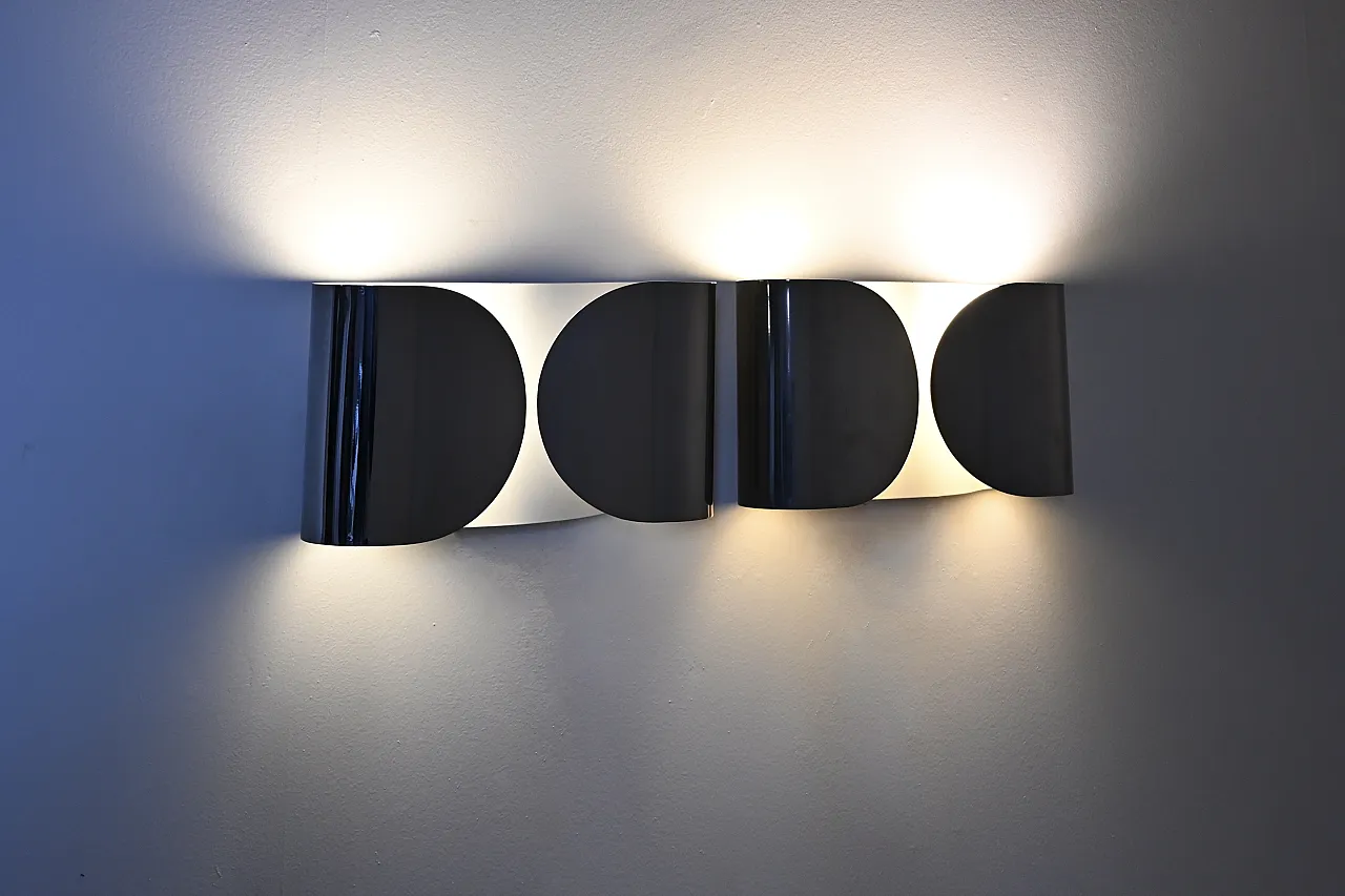 Pair of Foglio Sconces by Tobia & Afra Scarpa for Flos, 1960s 2