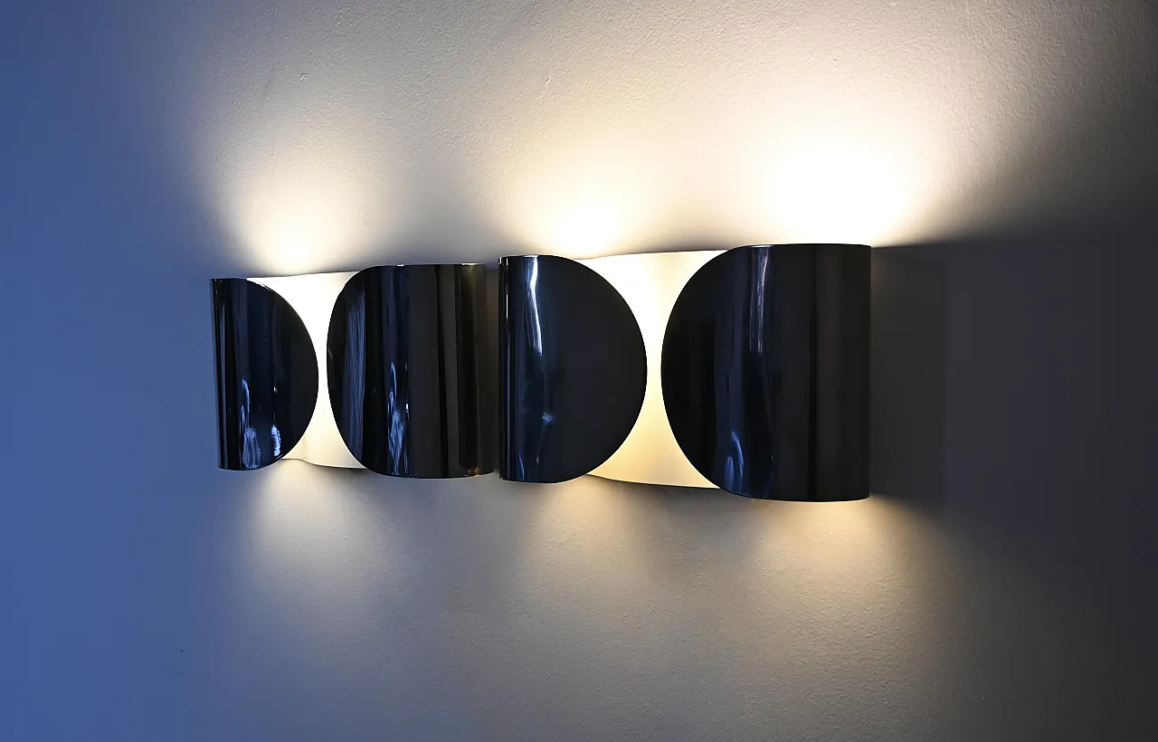 Pair of Foglio Sconces by Tobia & Afra Scarpa for Flos, 1960s 6