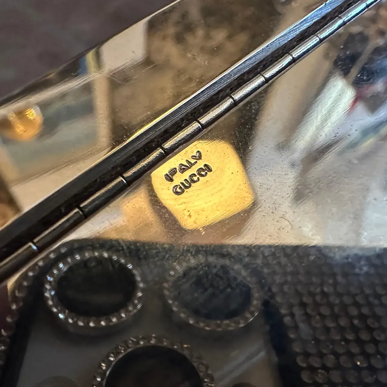 Scatola di lusso placcata in argento e ottone di Gucci, anni '80 7