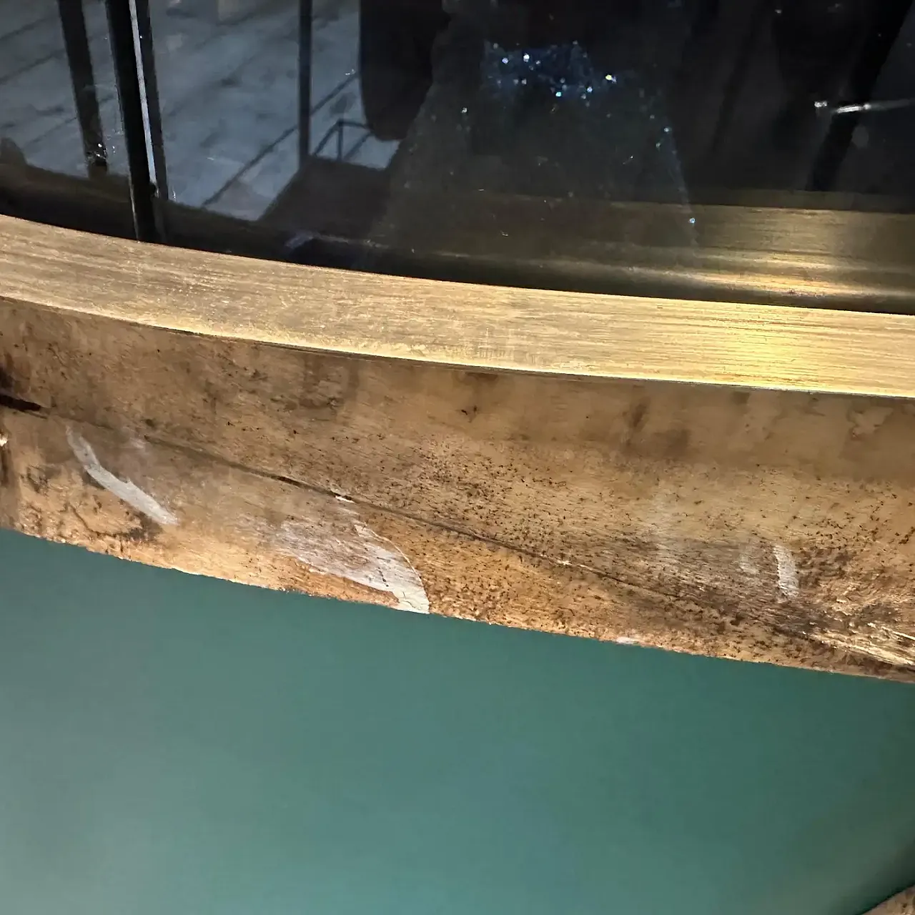 Specchio in ottone a forma di biscotto di Gio Ponti, anni '50 3