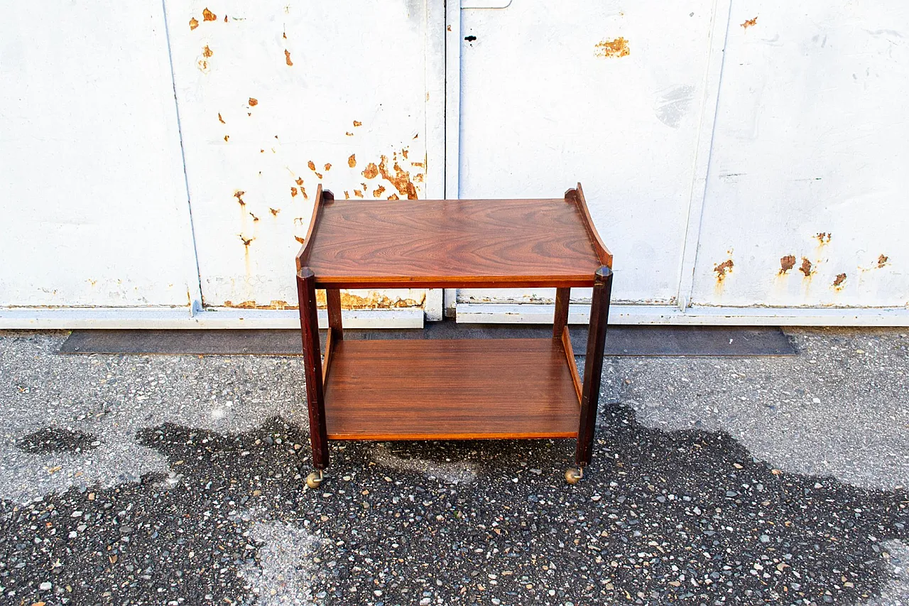 Carrello in legno attr. a Dino Cavalli per Ditta Tredici, anni '60 3