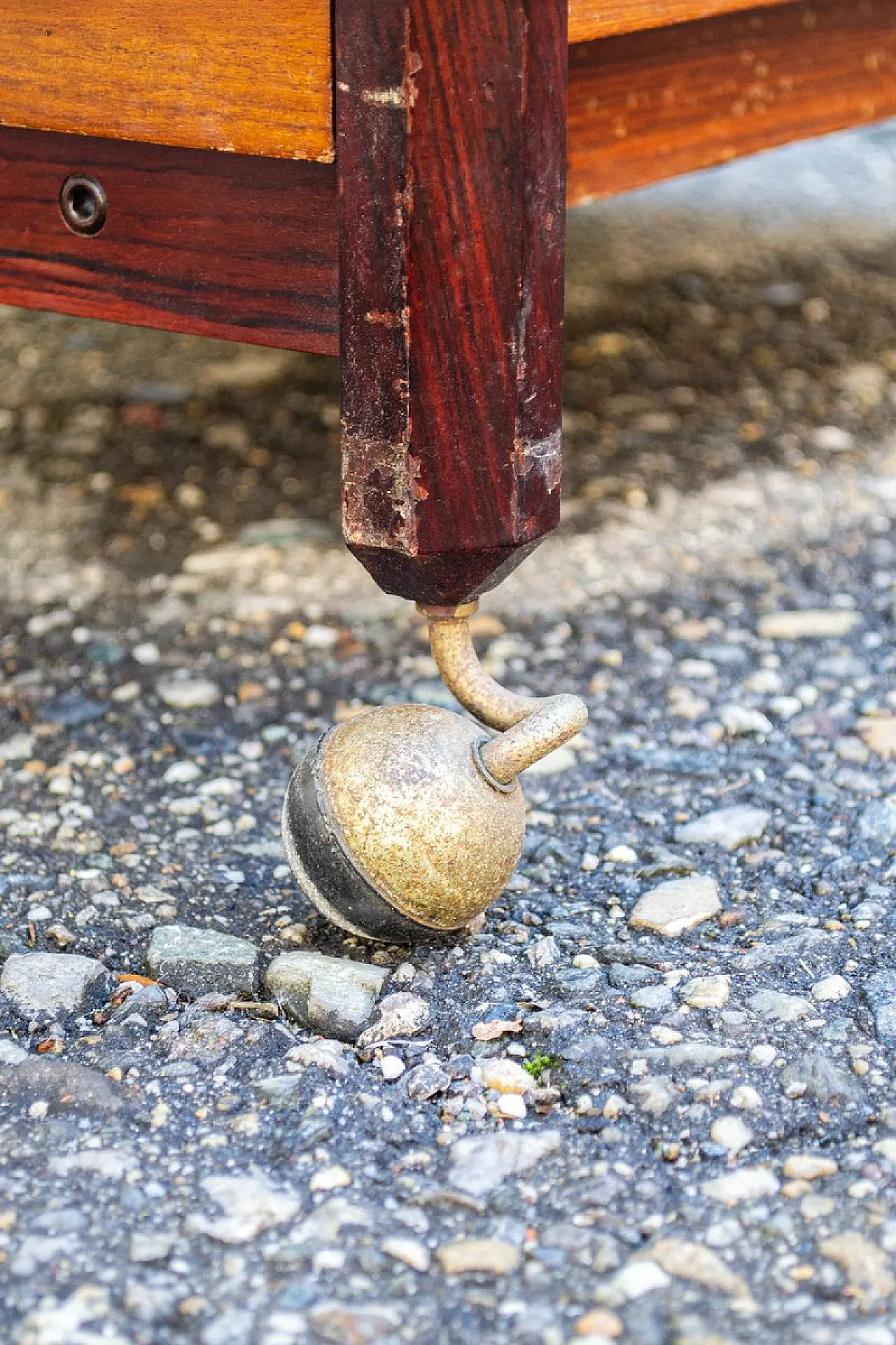 Carrello in legno attr. a Dino Cavalli per Ditta Tredici, anni '60 5