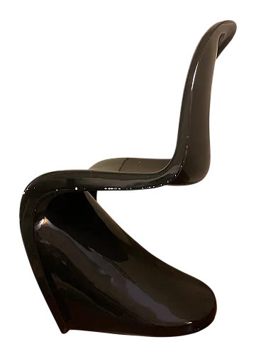 Verner Panton Vitra chair glossy black