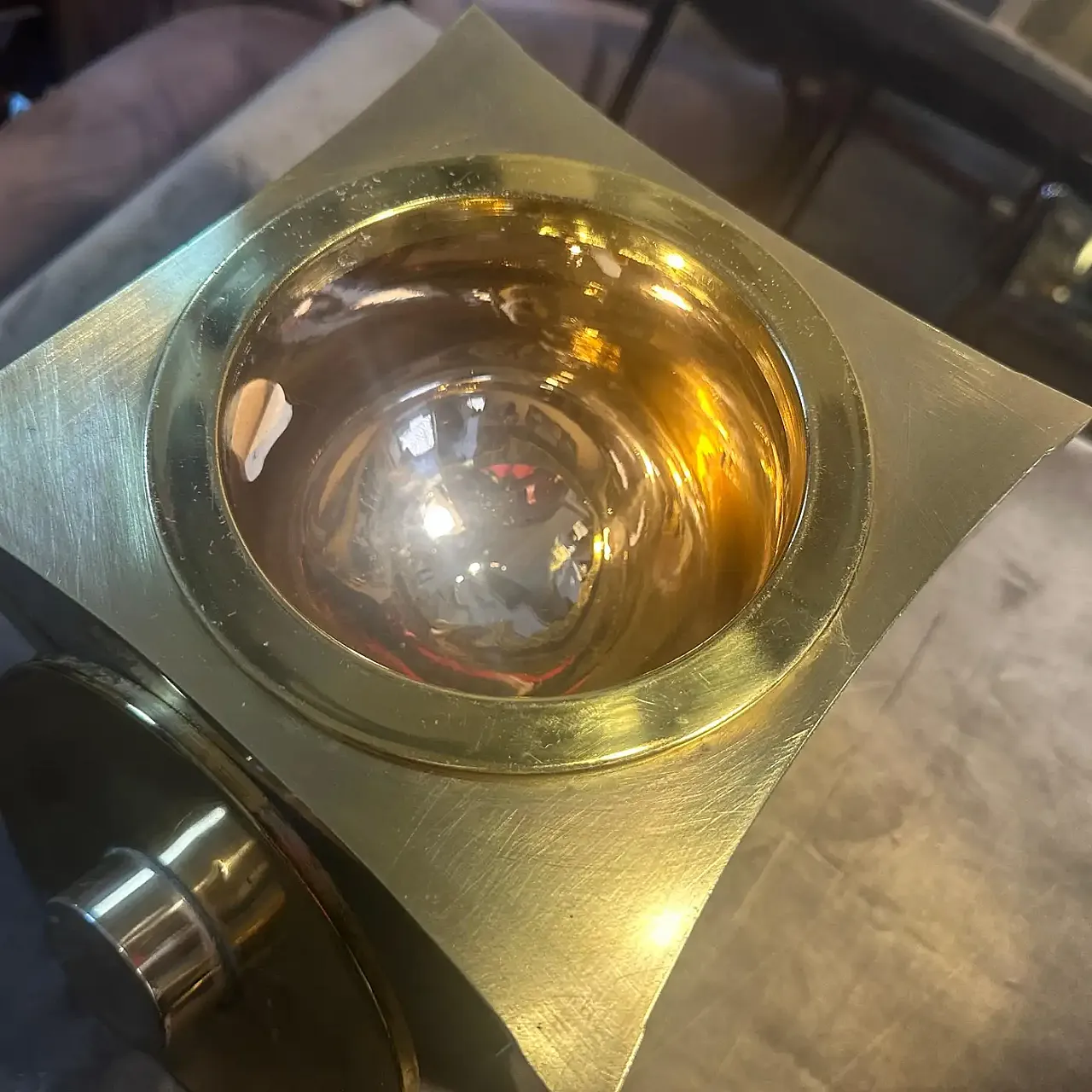 Mid-Century Modern brass and silver plated ice bucket, 1970s 11