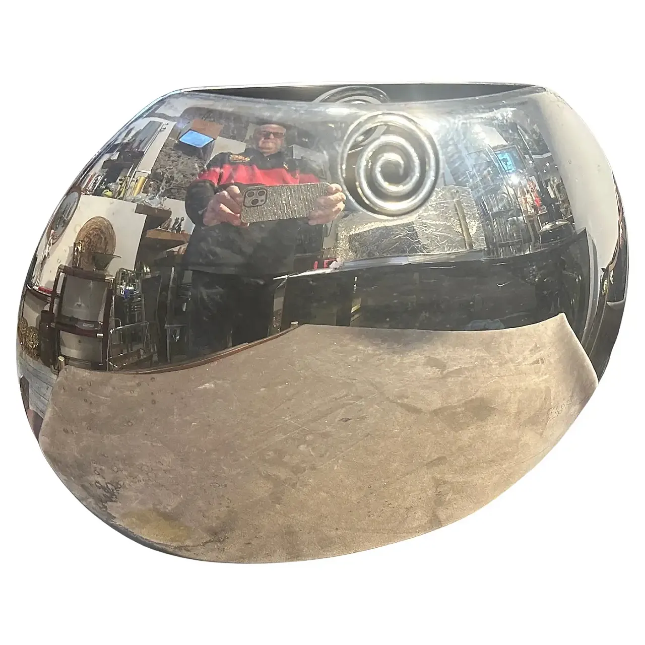 Vaso placcato in argento di Lino Sabattini, anni '80 1