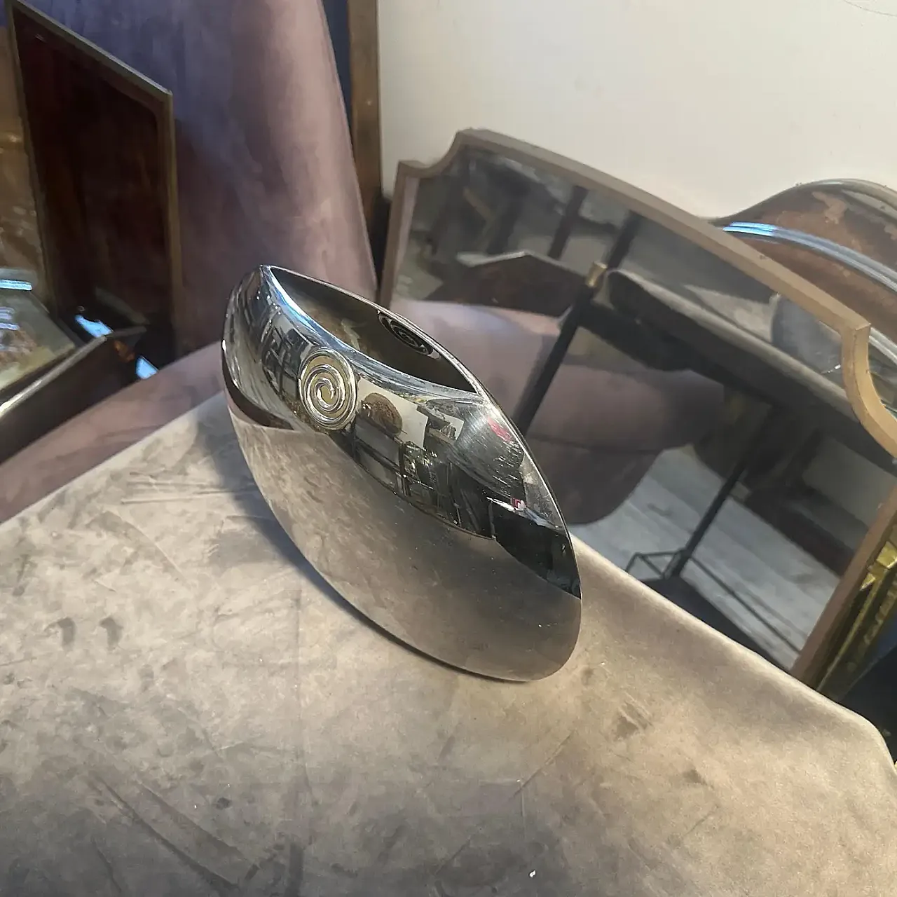 Vaso placcato in argento di Lino Sabattini, anni '80 2