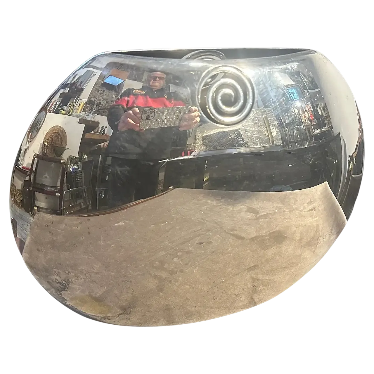 Vaso placcato in argento di Lino Sabattini, anni '80 9