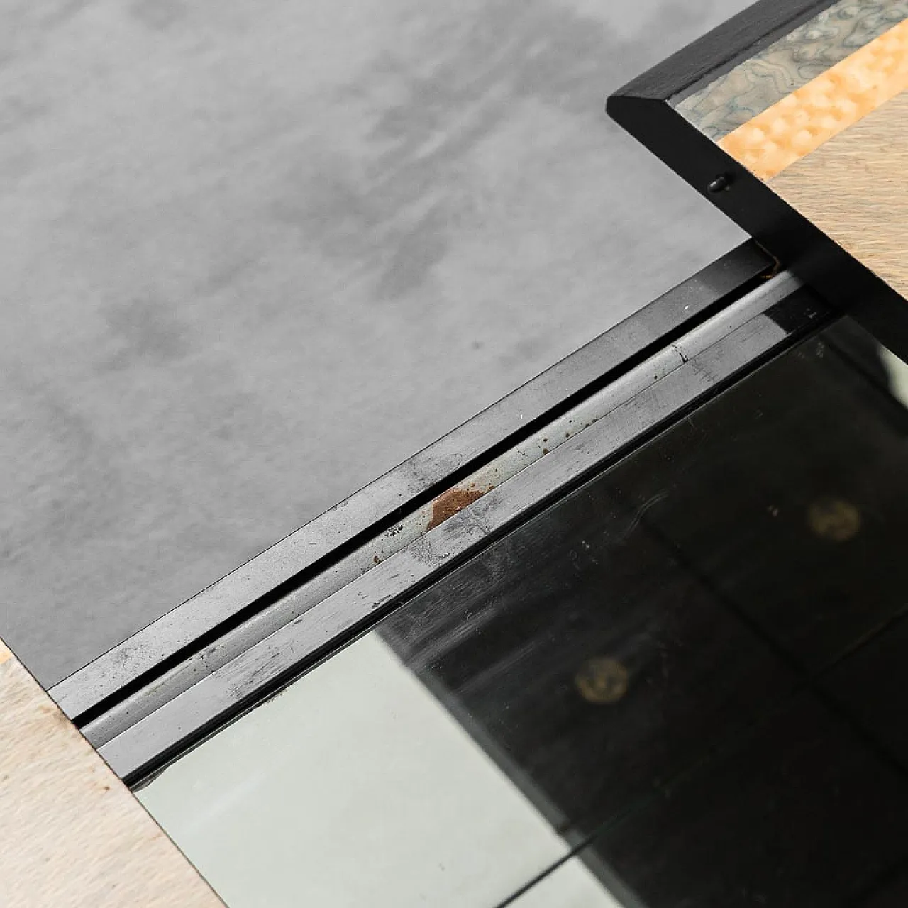 Wooden coffee table with storage compartment, 1970s 7