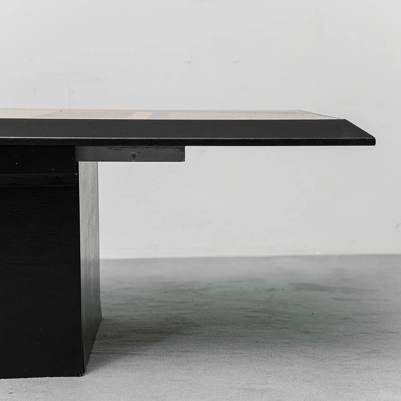 Wooden coffee table with storage compartment, 1970s 9