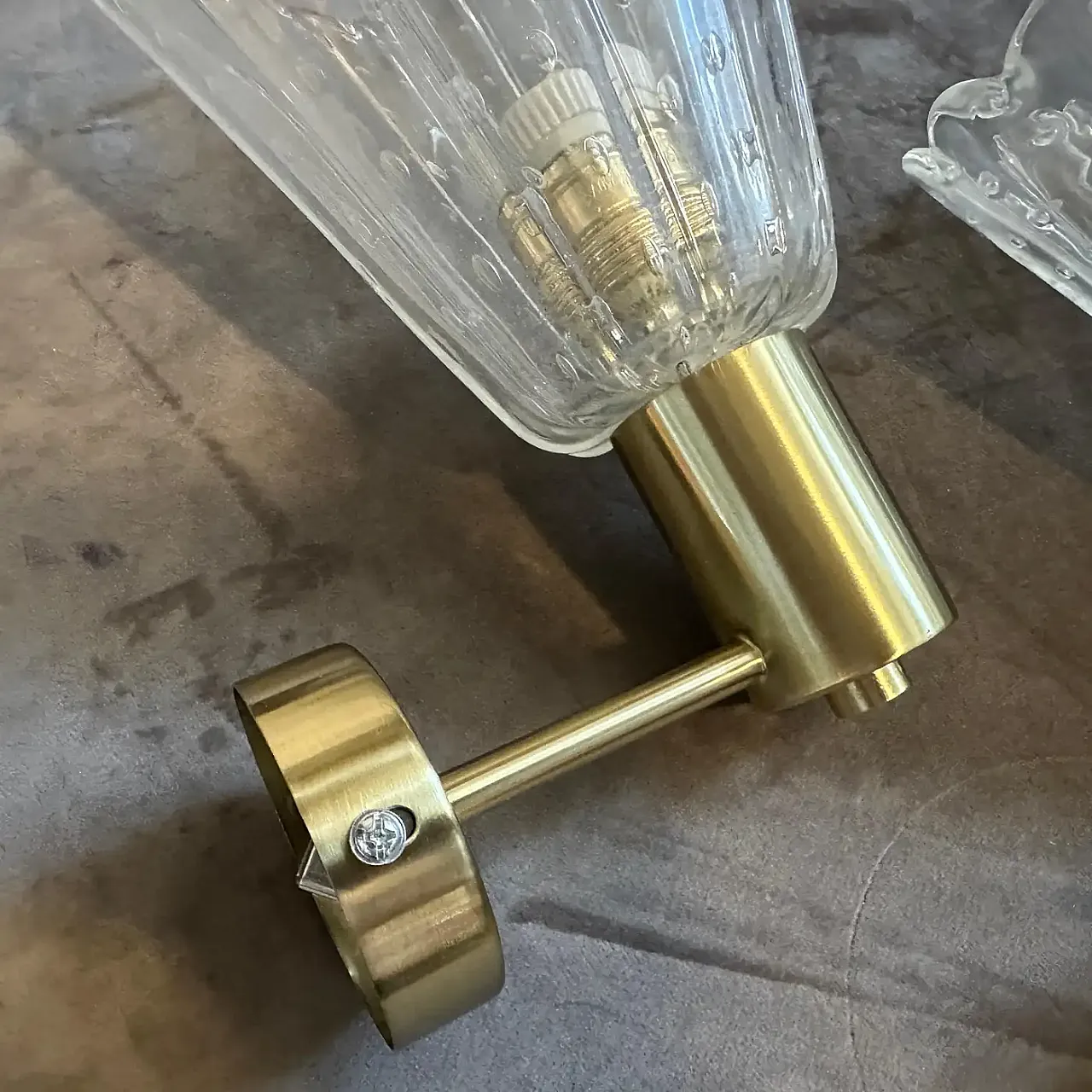 Coppia di lampade da parete in vetro Barovier, anni '90 5