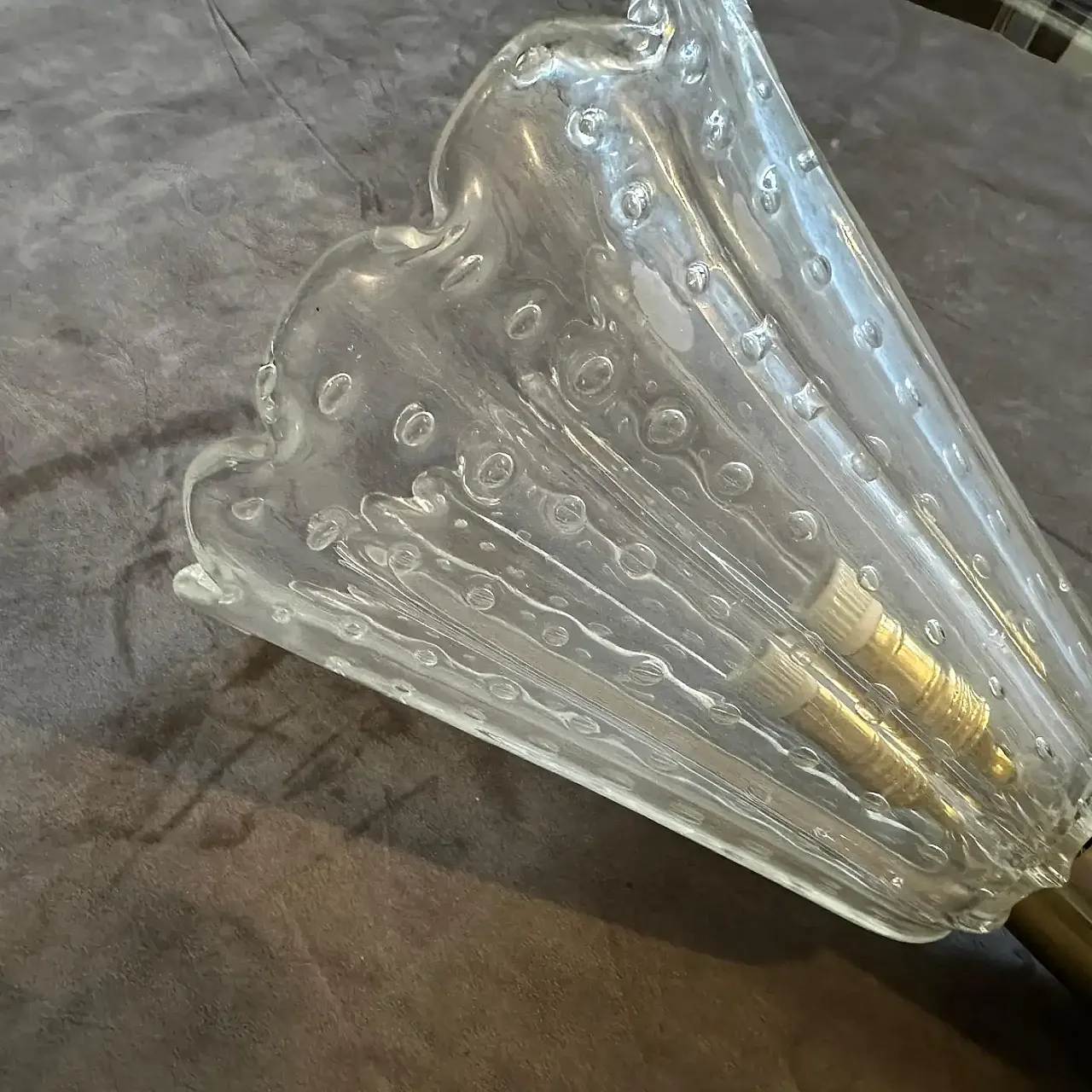 Coppia di lampade da parete in vetro Barovier, anni '90 7