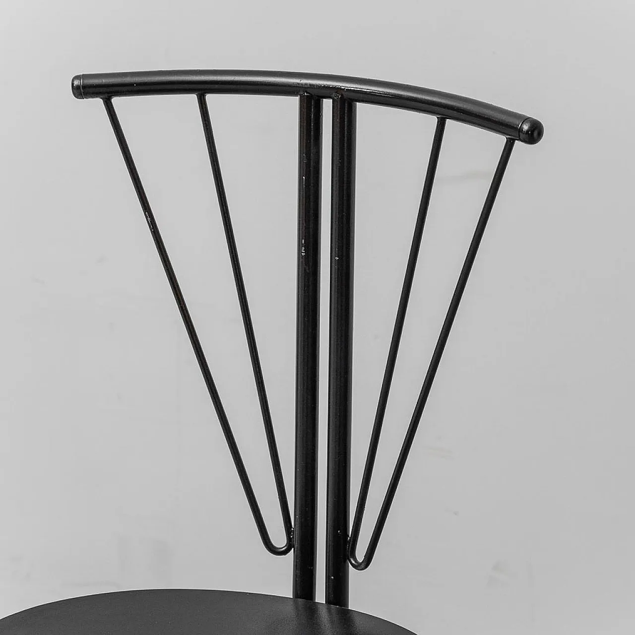 4 folding chairs in wood and metal, 1970s 4