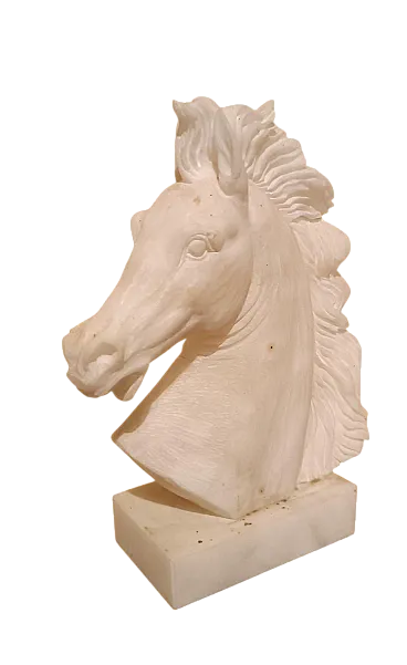 Scultura in alabastro raffigurante un cavallo, anni '30