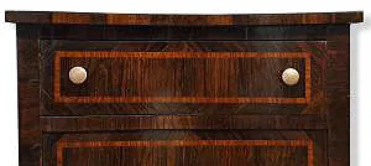 Mobiletto a tre cassetti in legno, '700 2