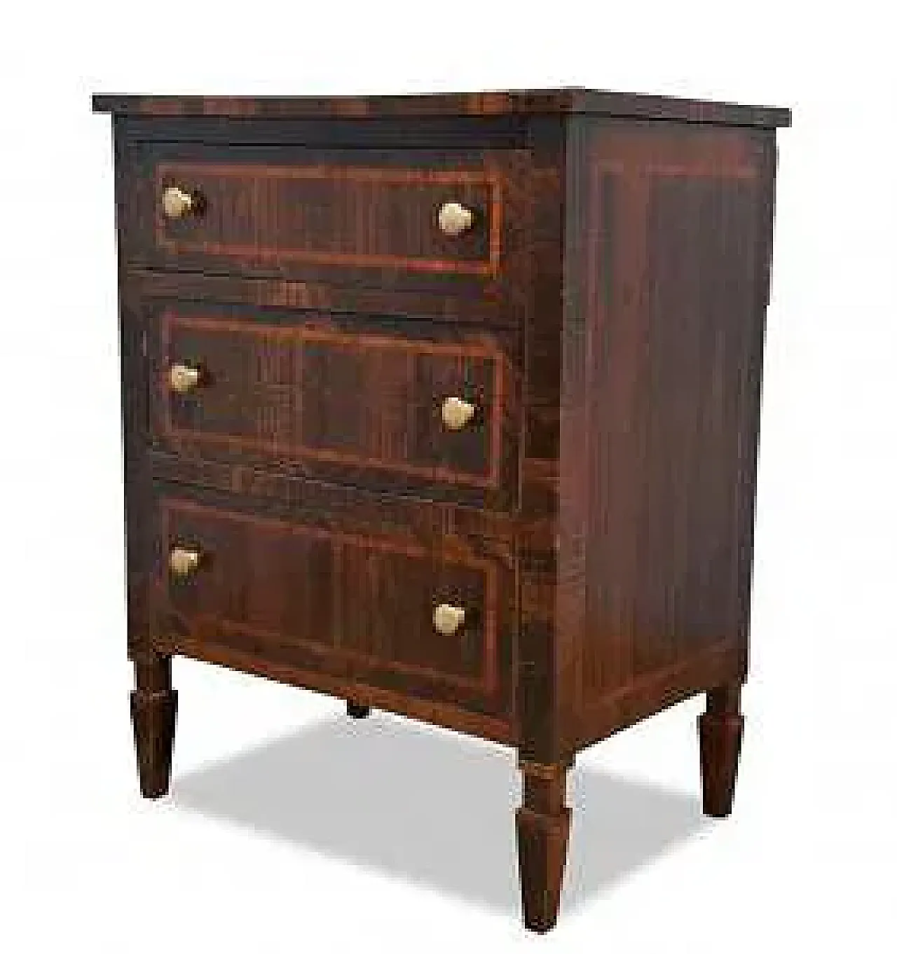 Mobiletto a tre cassetti in legno, '700 6