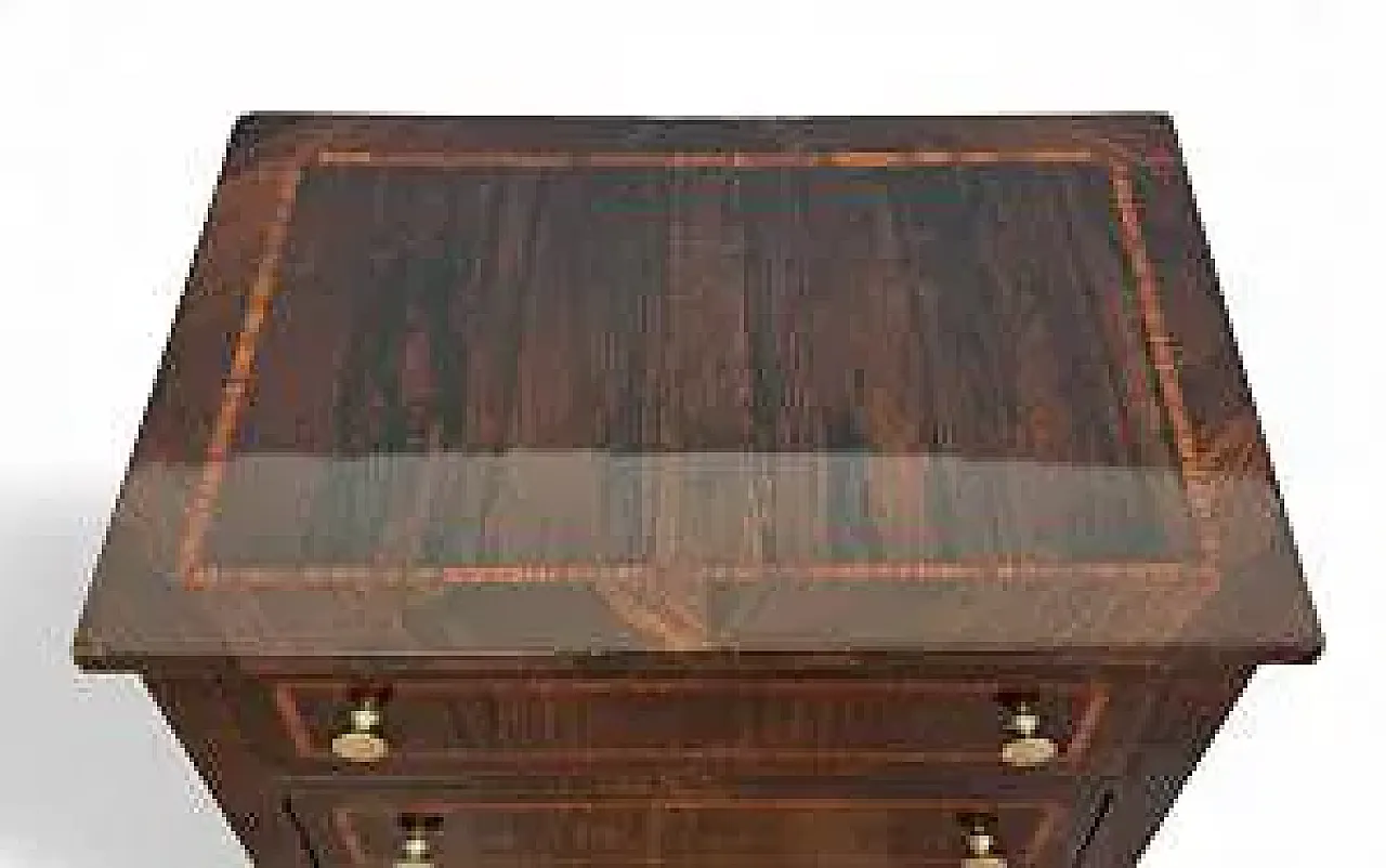 Mobiletto a tre cassetti in legno, '700 9