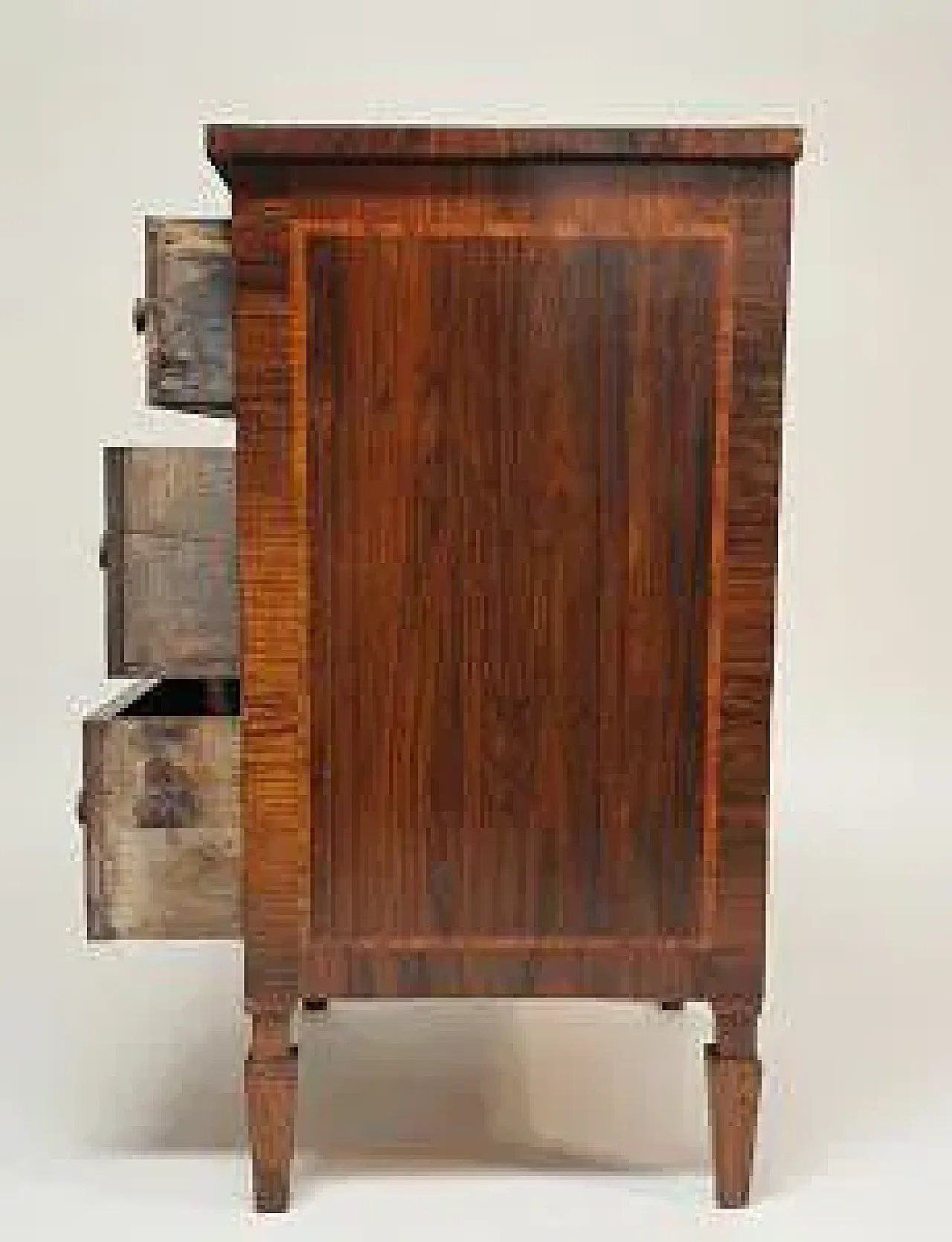 Mobiletto a tre cassetti in legno, '700 10