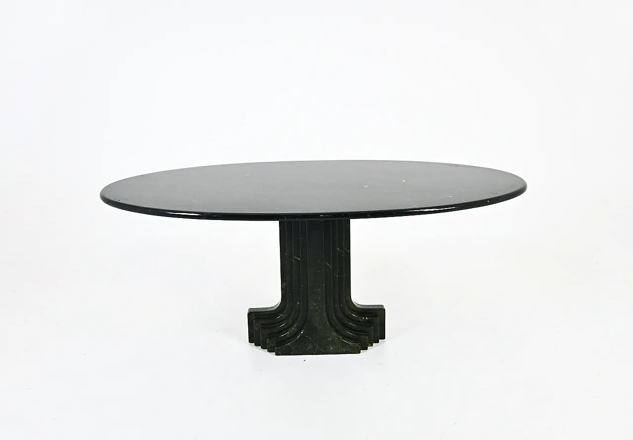 Tavolo da pranzo ovale "Argo" di Carlo Scarpa per Simon Gavina, anni '70 4