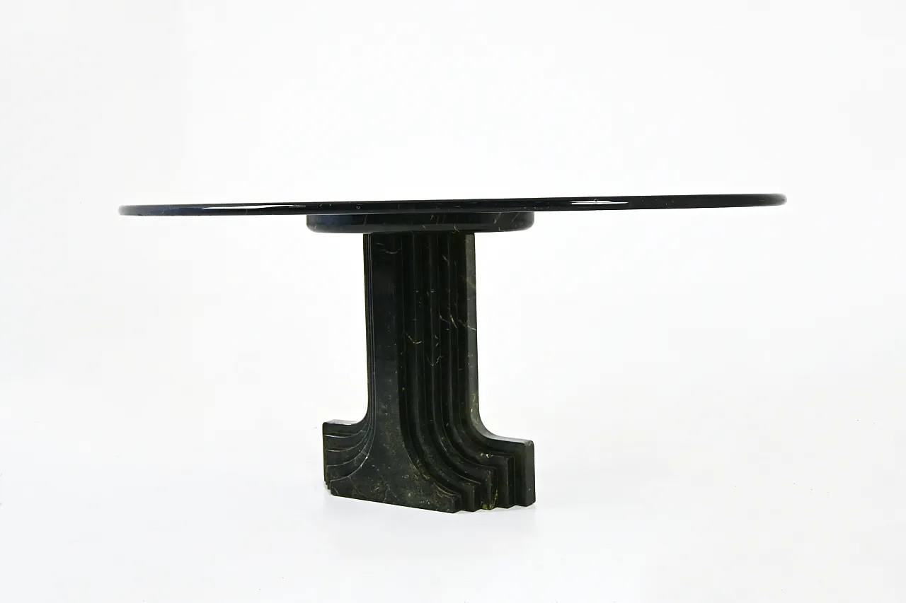 Tavolo da pranzo ovale "Argo" di Carlo Scarpa per Simon Gavina, anni '70 5