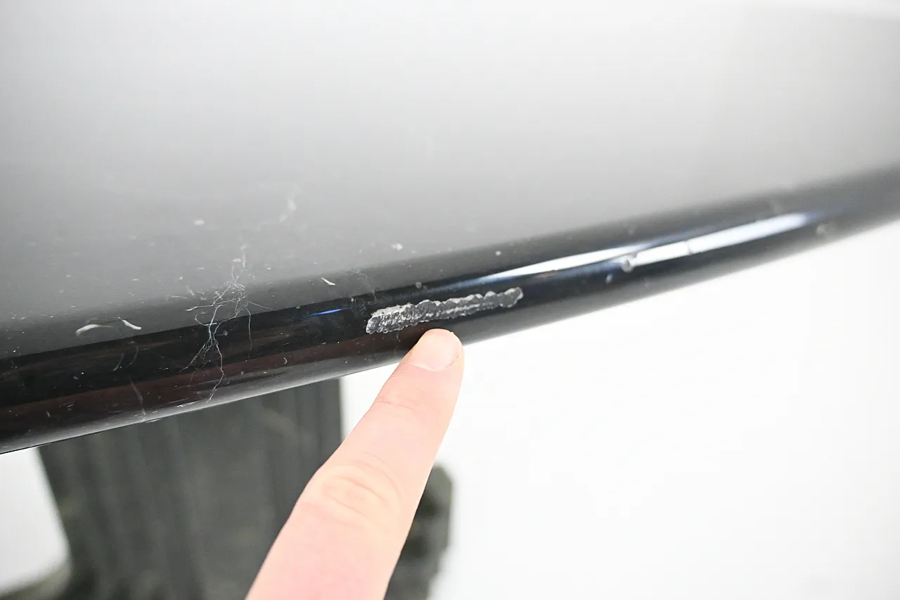 Tavolo da pranzo ovale "Argo" di Carlo Scarpa per Simon Gavina, anni '70 10