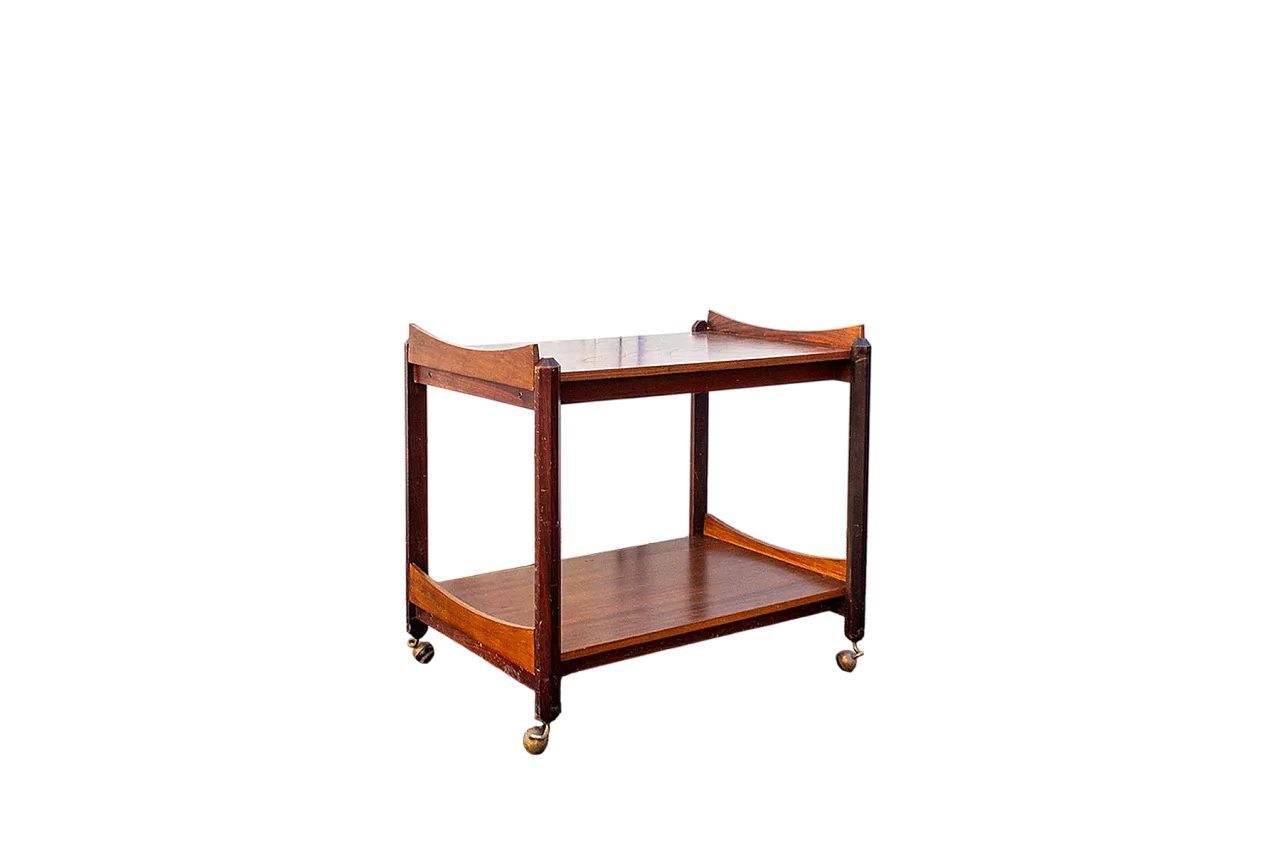 Carrello in legno attr. a Dino Cavalli per Ditta Tredici, anni '60 7