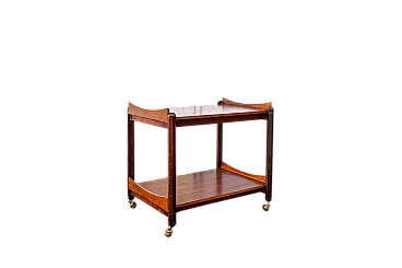 Carrello in legno attr. a Dino Cavalli per Ditta Tredici, anni '60