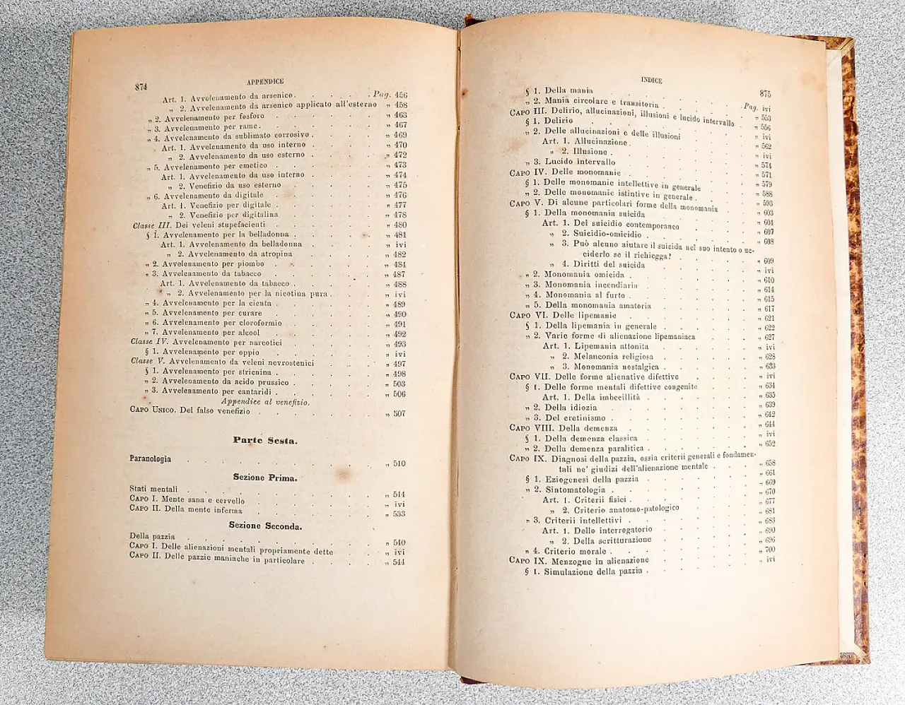 Trattato di Medicina Legale di Secondo Laura, '800 10