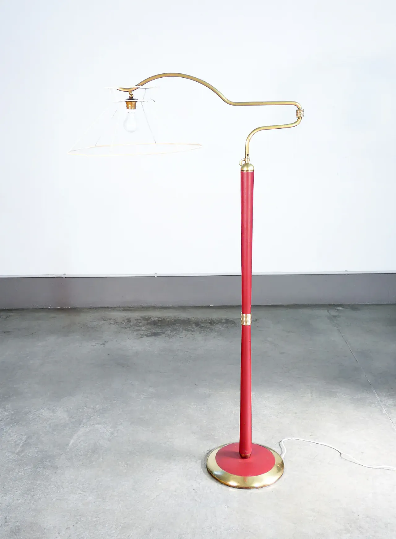 Floor lamp attributed to Angelo Lelli for Arredoluce, 1940s 1