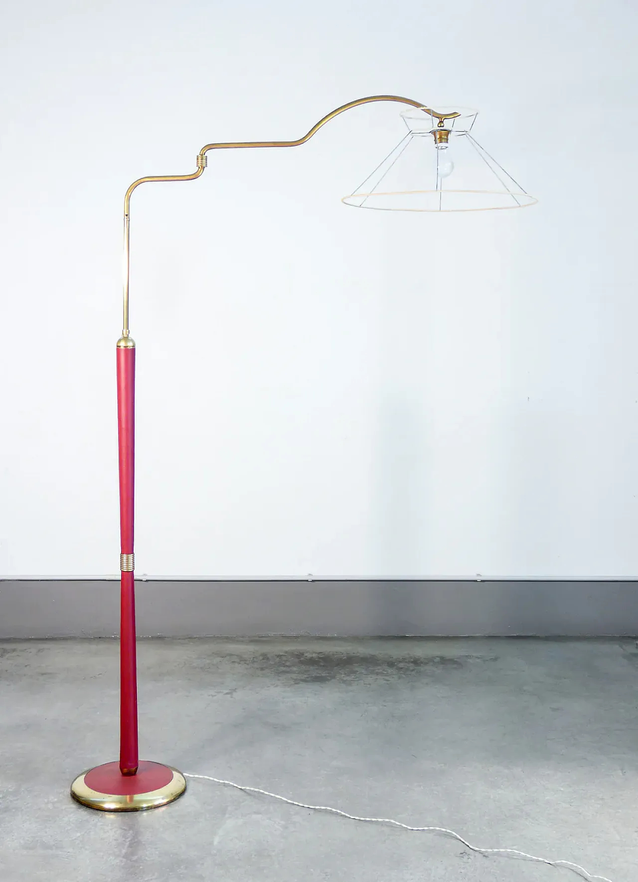Floor lamp attributed to Angelo Lelli for Arredoluce, 1940s 7