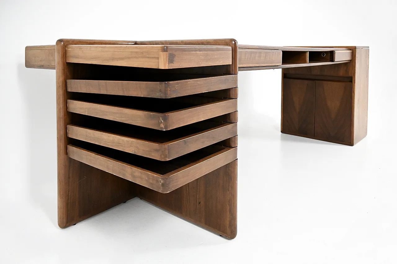 Desk by Fabio Lenci for Bernini, 1970s 4