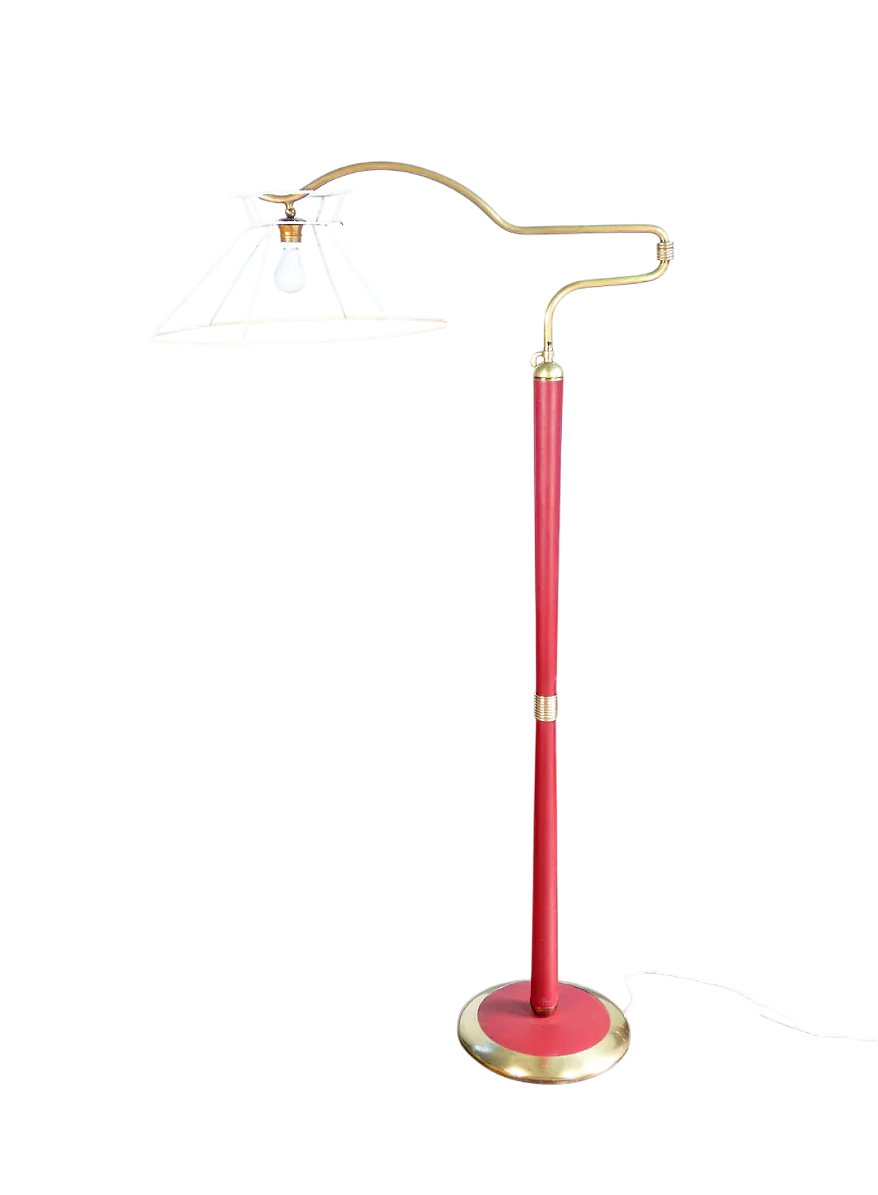 Floor lamp attributed to Angelo Lelli for Arredoluce, 1940s 12