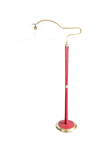 Floor lamp attributed to Angelo Lelli for Arredoluce, 1940s