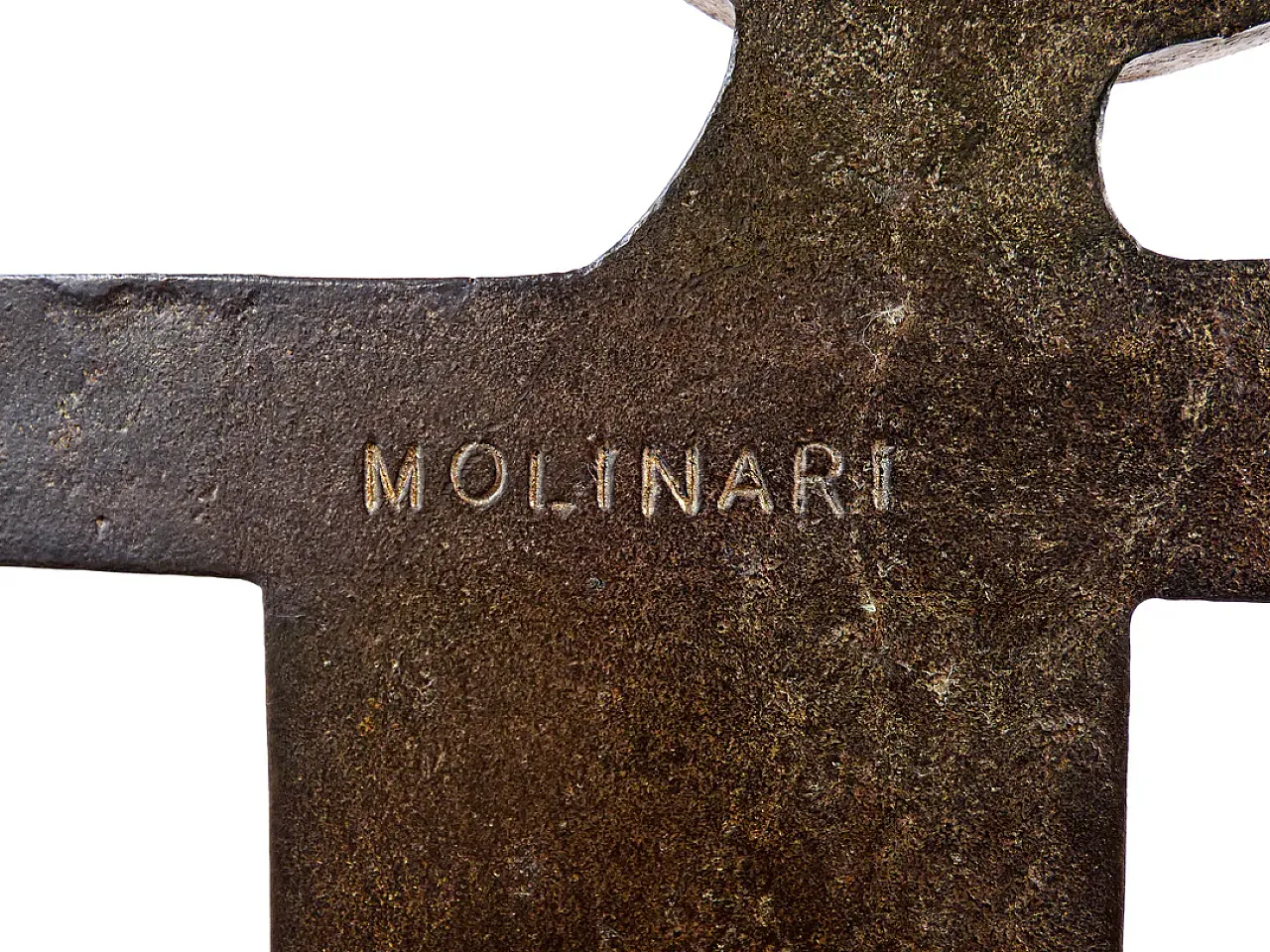 Figure with wheels and piston, sculpture by Mario Molinari, 1970s 8