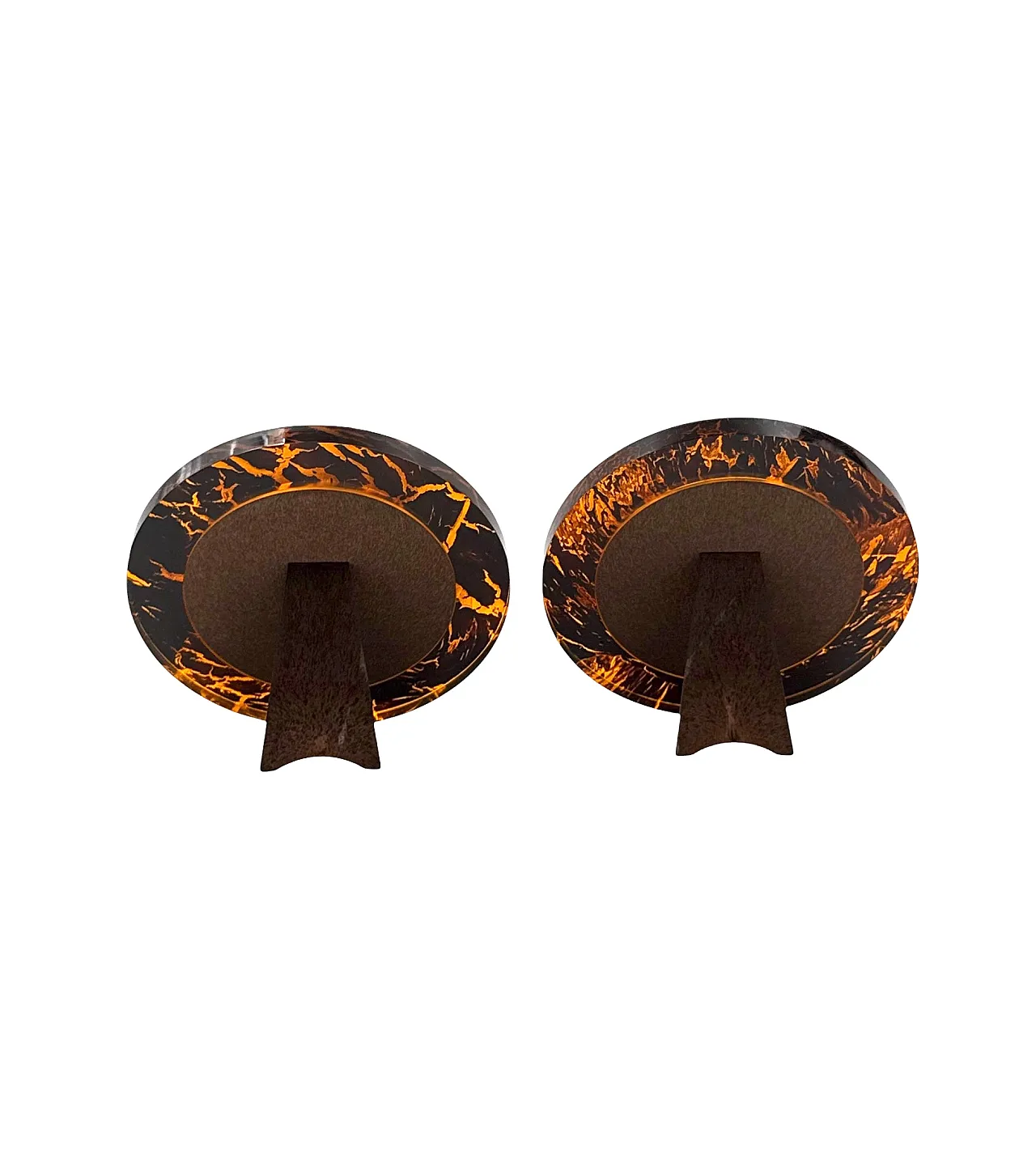 Pair of Hollywood Regency style lucite frames, 1970s 8