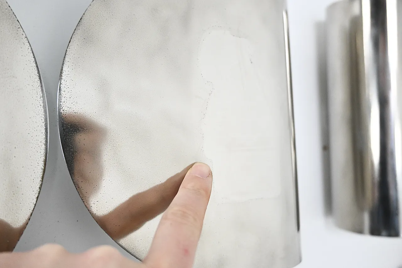 Pair of Chrome Foglio Sconces by Tobia & Afra Scarpa for Flos, 1960s 10