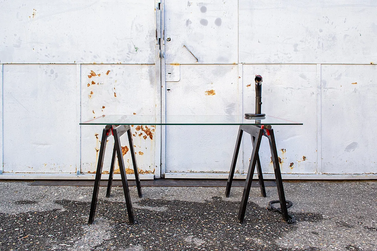 Gaetano Trestle desk by Gae Aulenti for Zanotta, 1970s 1