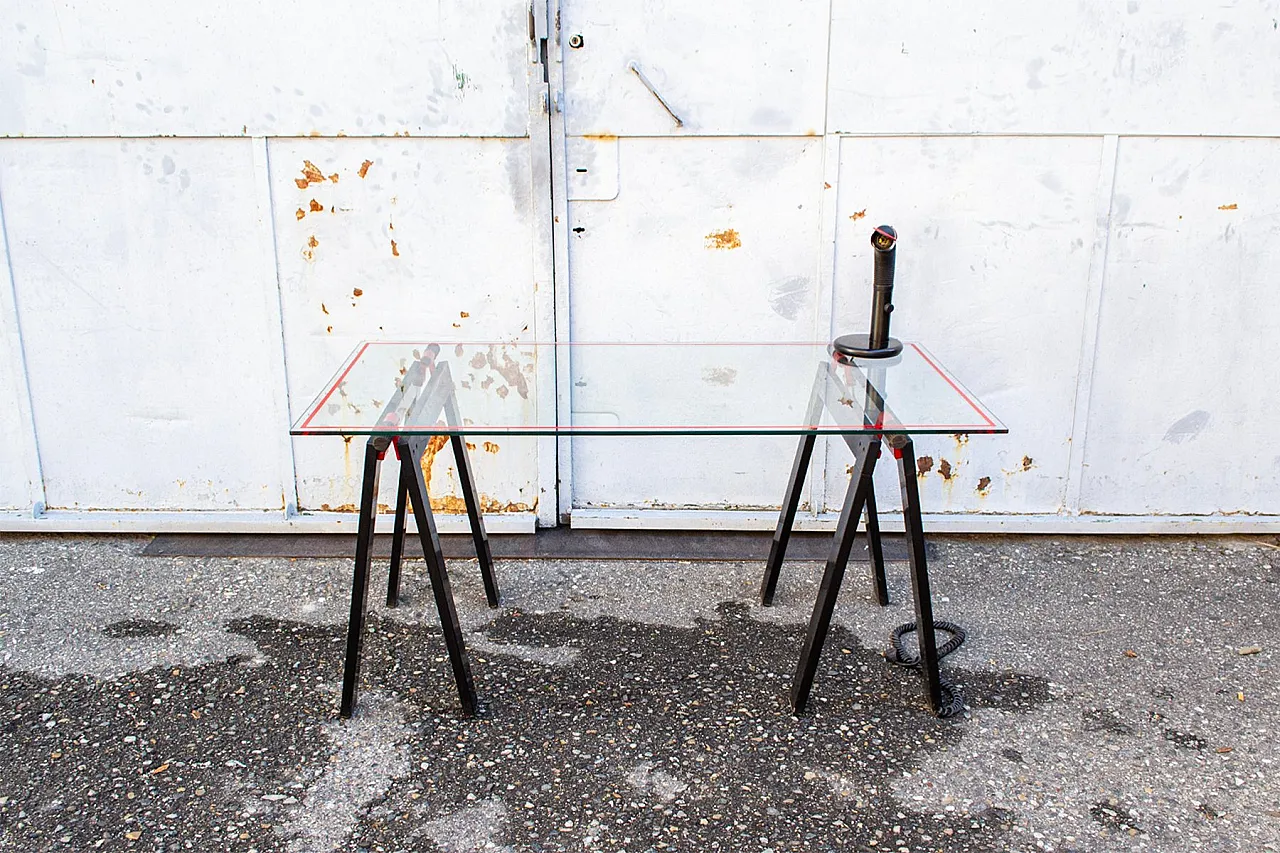 Gaetano Trestle desk by Gae Aulenti for Zanotta, 1970s 2