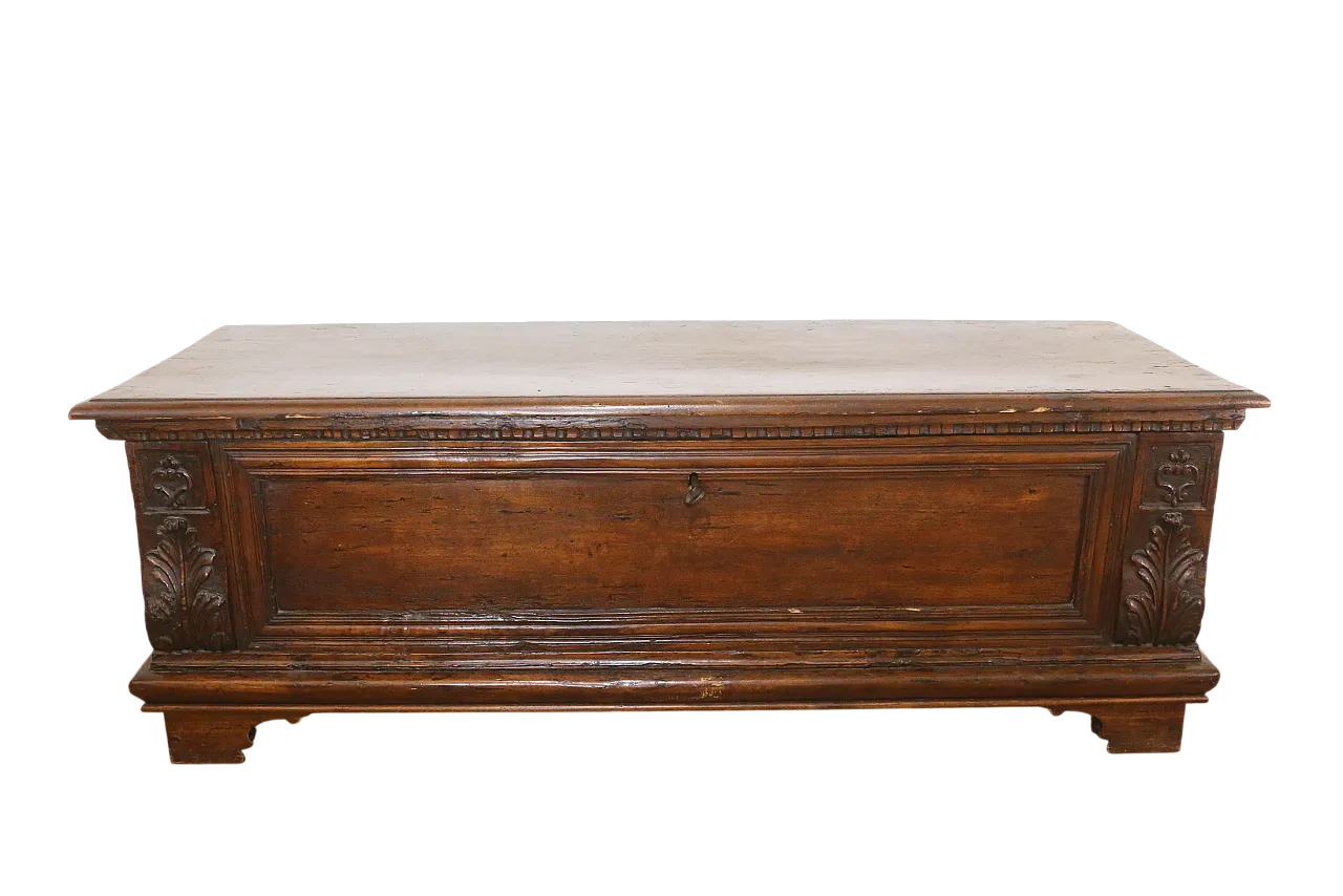 Cassapanca lombardo veneta in pioppo, '600 25