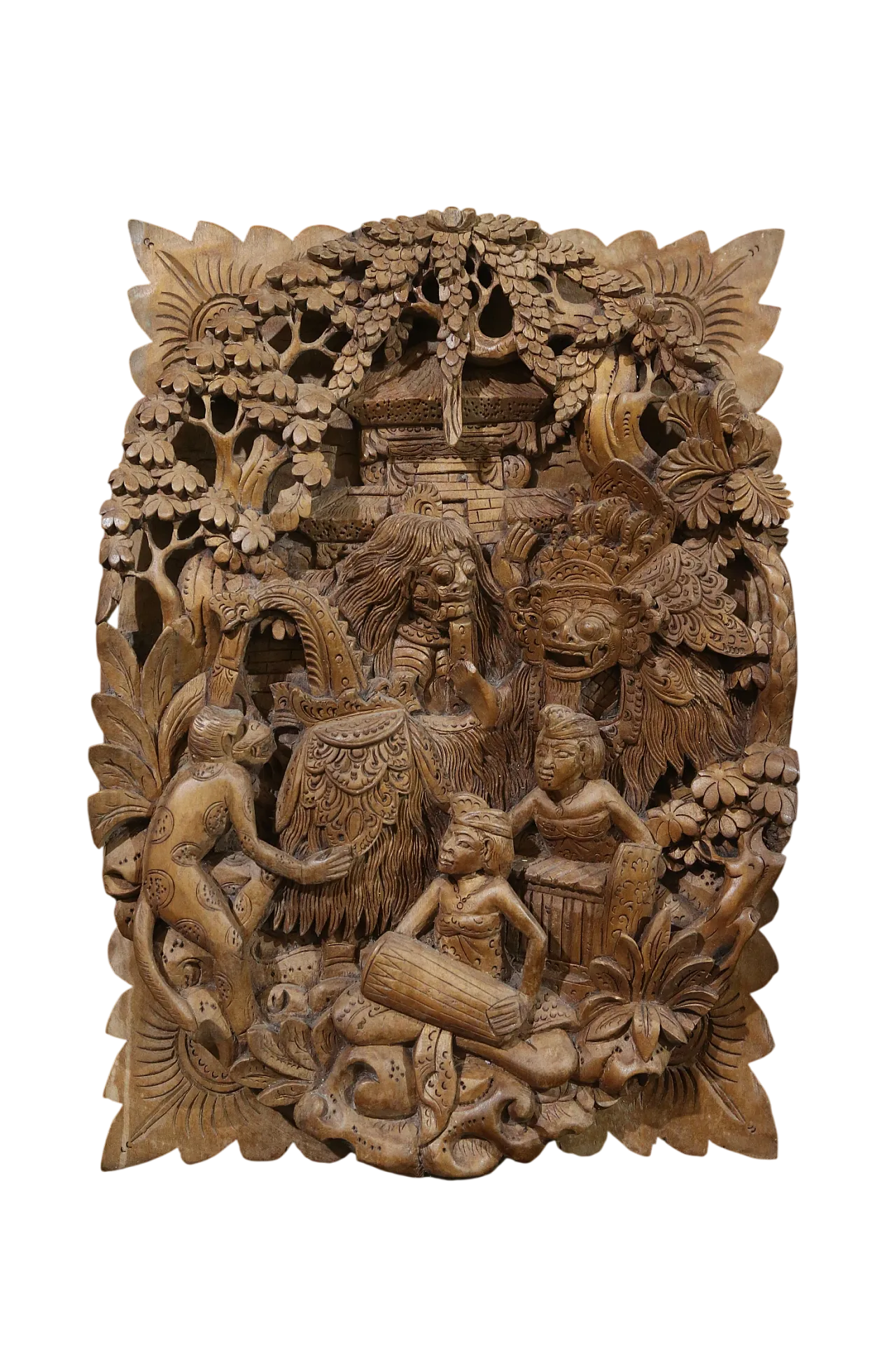 Bassorilievo balinese danza barong rangda gamelan, anni '50 25