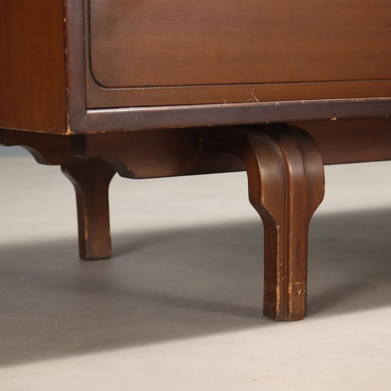 Sideboard with sliding doors and walnut veneer drawers, 20th century 6