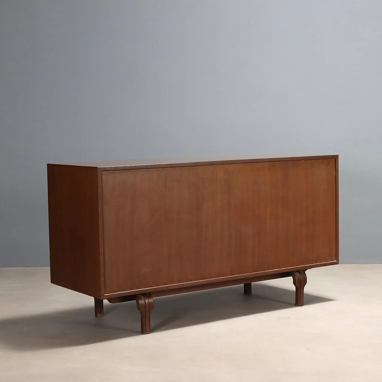 Sideboard with sliding doors and walnut veneer drawers, 20th century 7