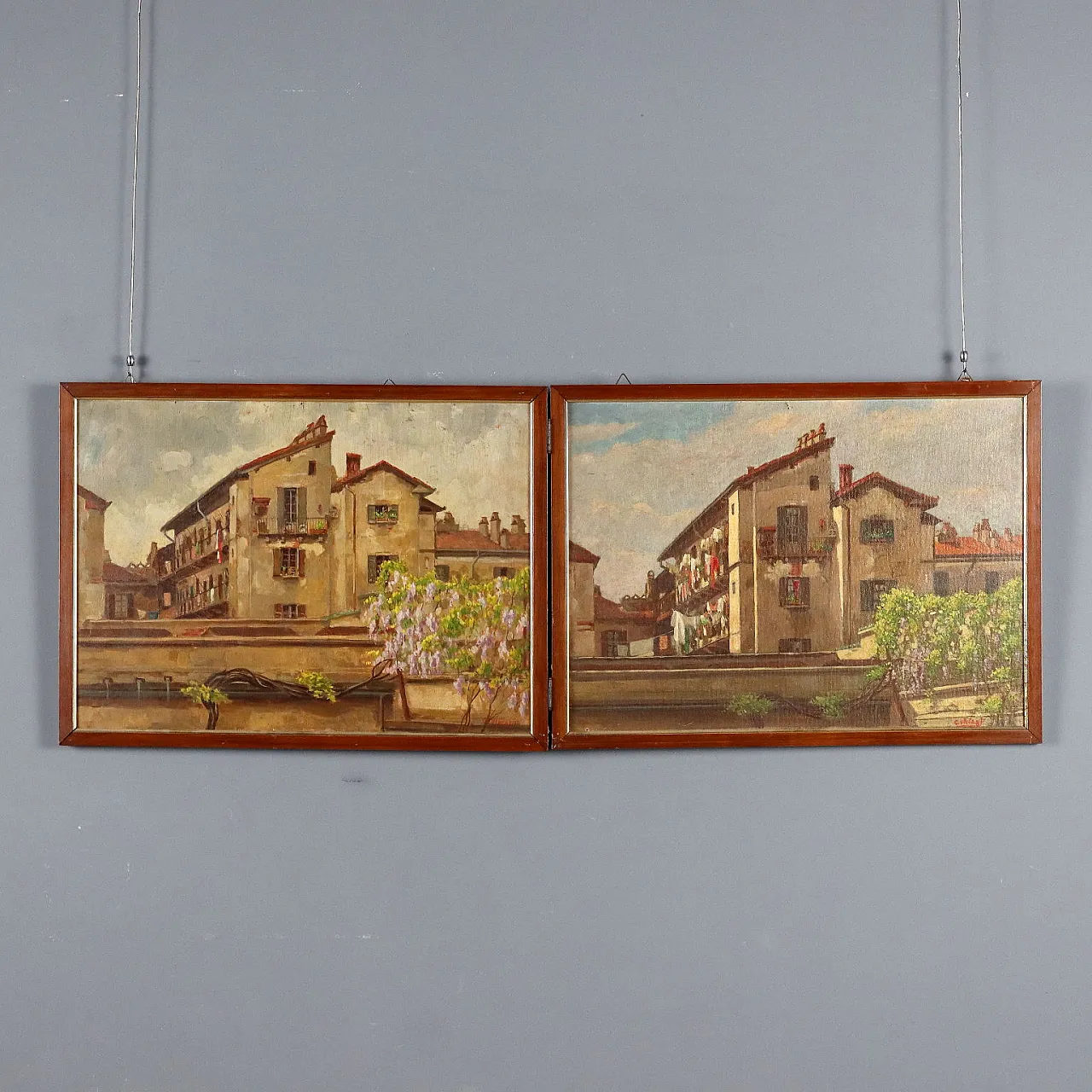 3 Oil paintings, 20th century 1